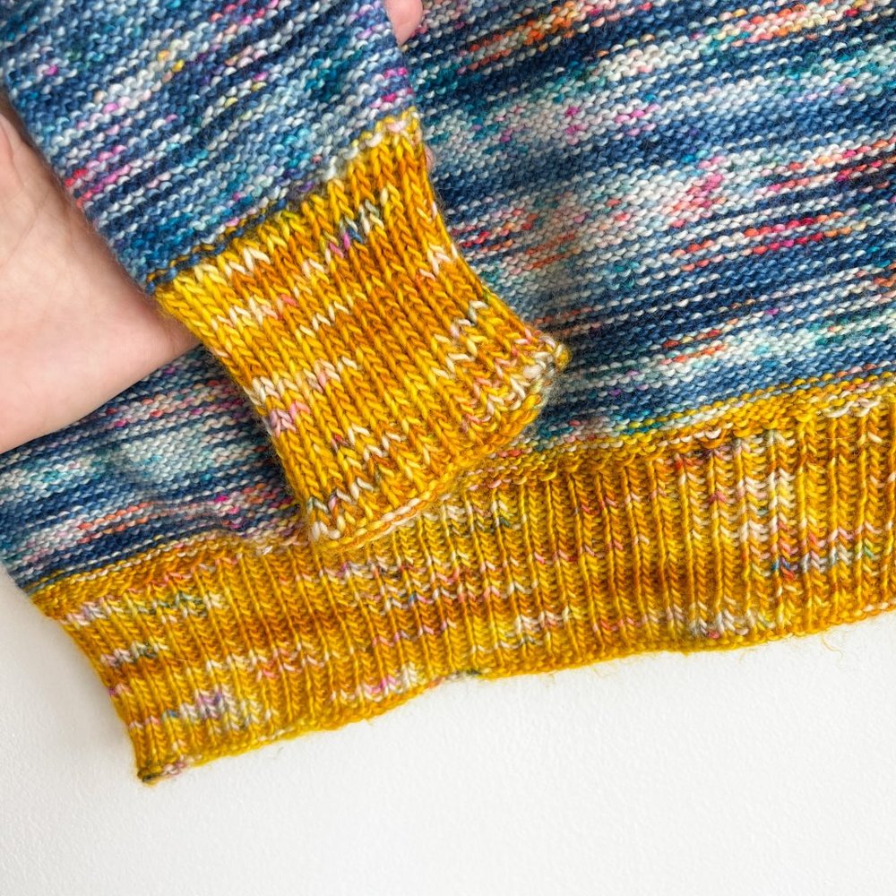 Unique Handmade Merino Wool Sweater - statement piece, one of a kind!